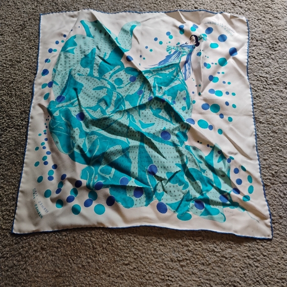 Hermes Flamenco Print Handkerchief Silk Scarf 16.5" X 16.5" - Picture 4 of 6